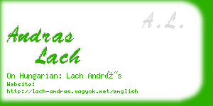 andras lach business card